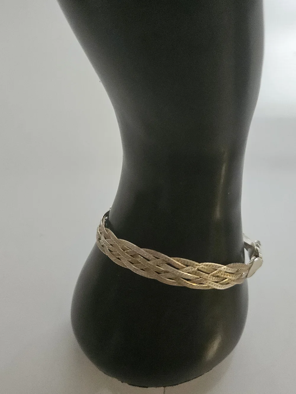 Sterling Silver Multi-Strand Braided Herringbone Chain Bracelet